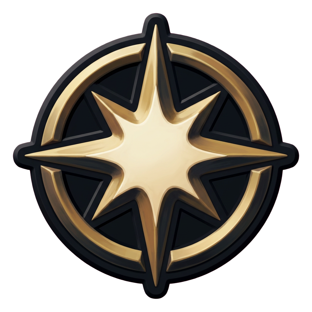 A holy ability icon, a four-point sunburst