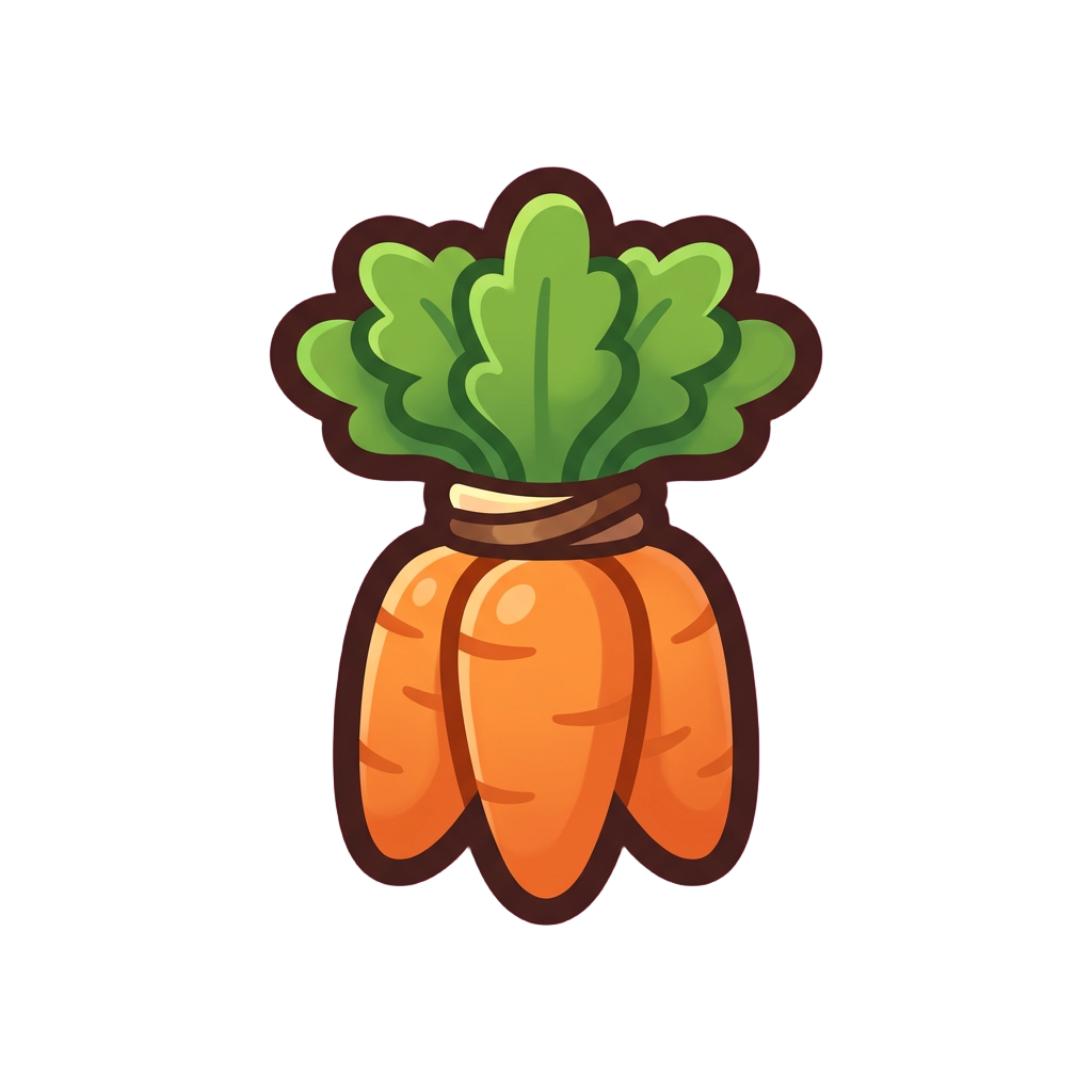 A bunch of carrots