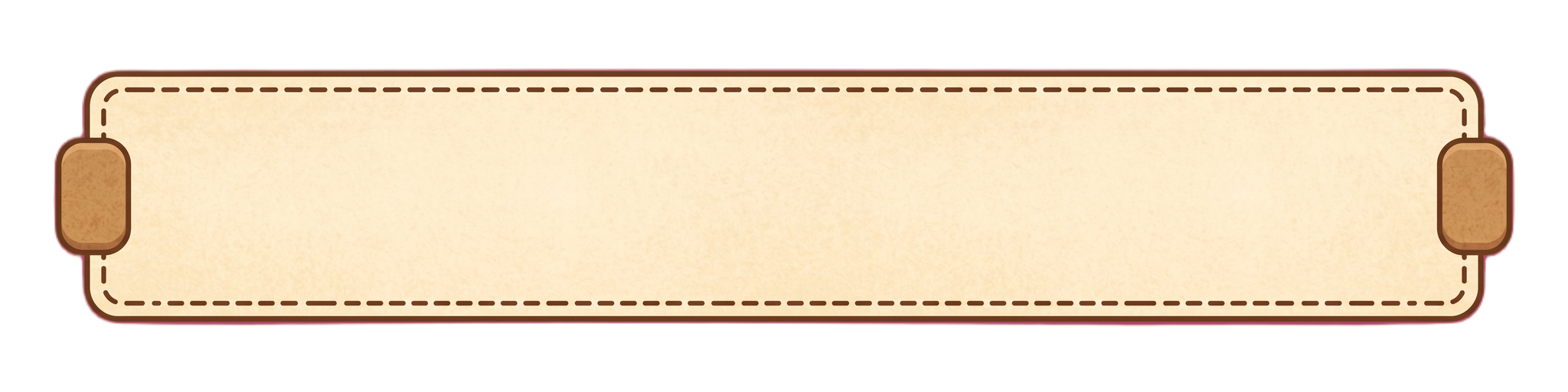 A stitched-paper secondary button