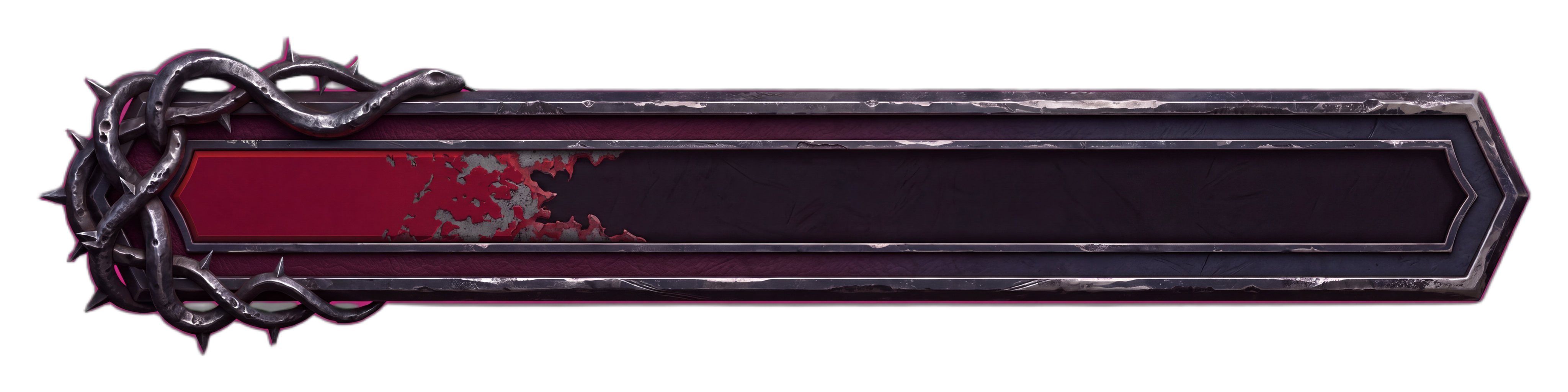 The same health bar at low health