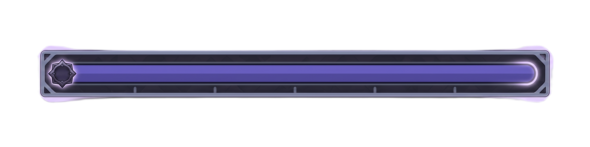 An XP bar in its level-ready state