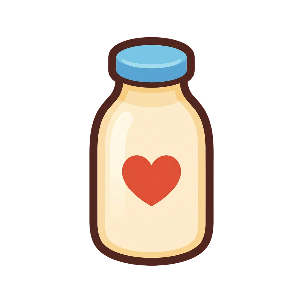 A milk bottle