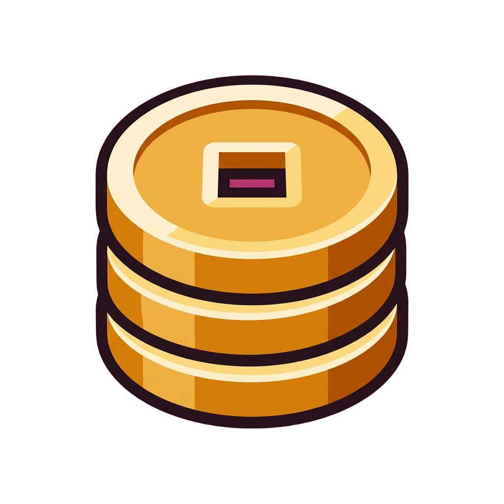 A stack of gold coins