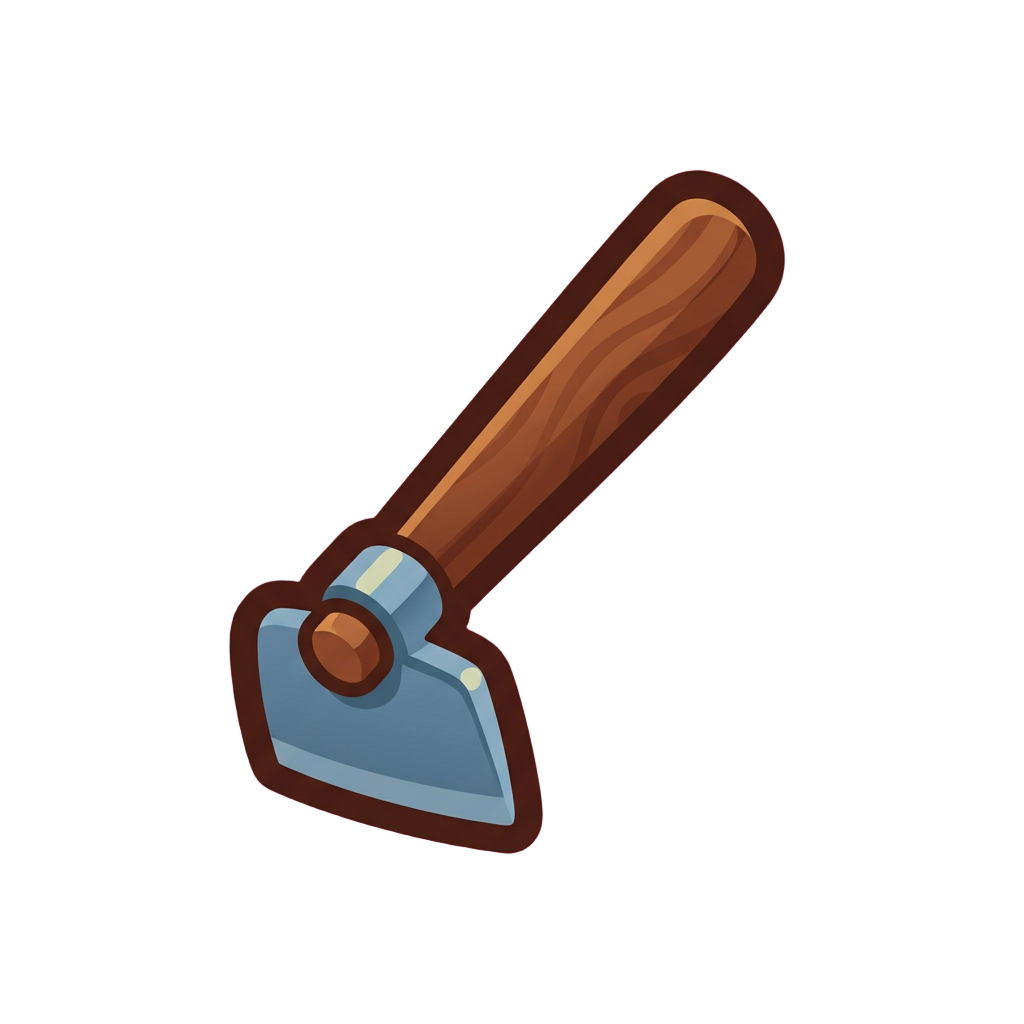 An iron hoe