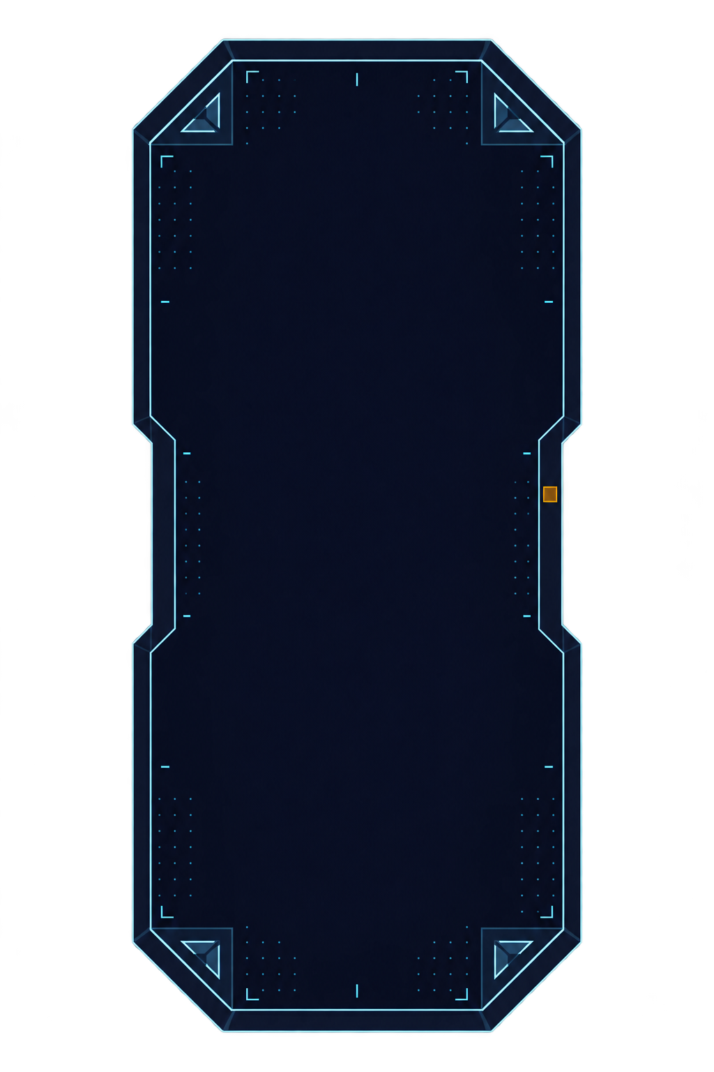 A compact holographic side panel