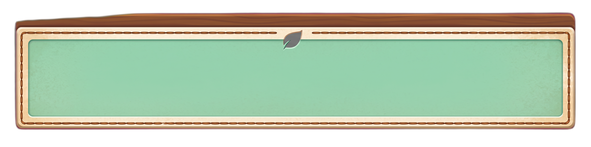 The tab selected, with a mint accent