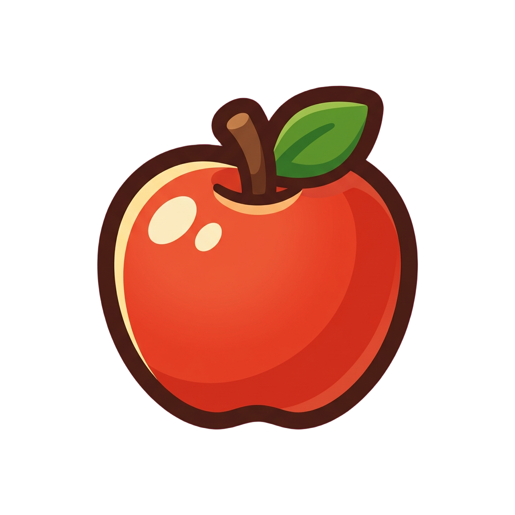 A red apple