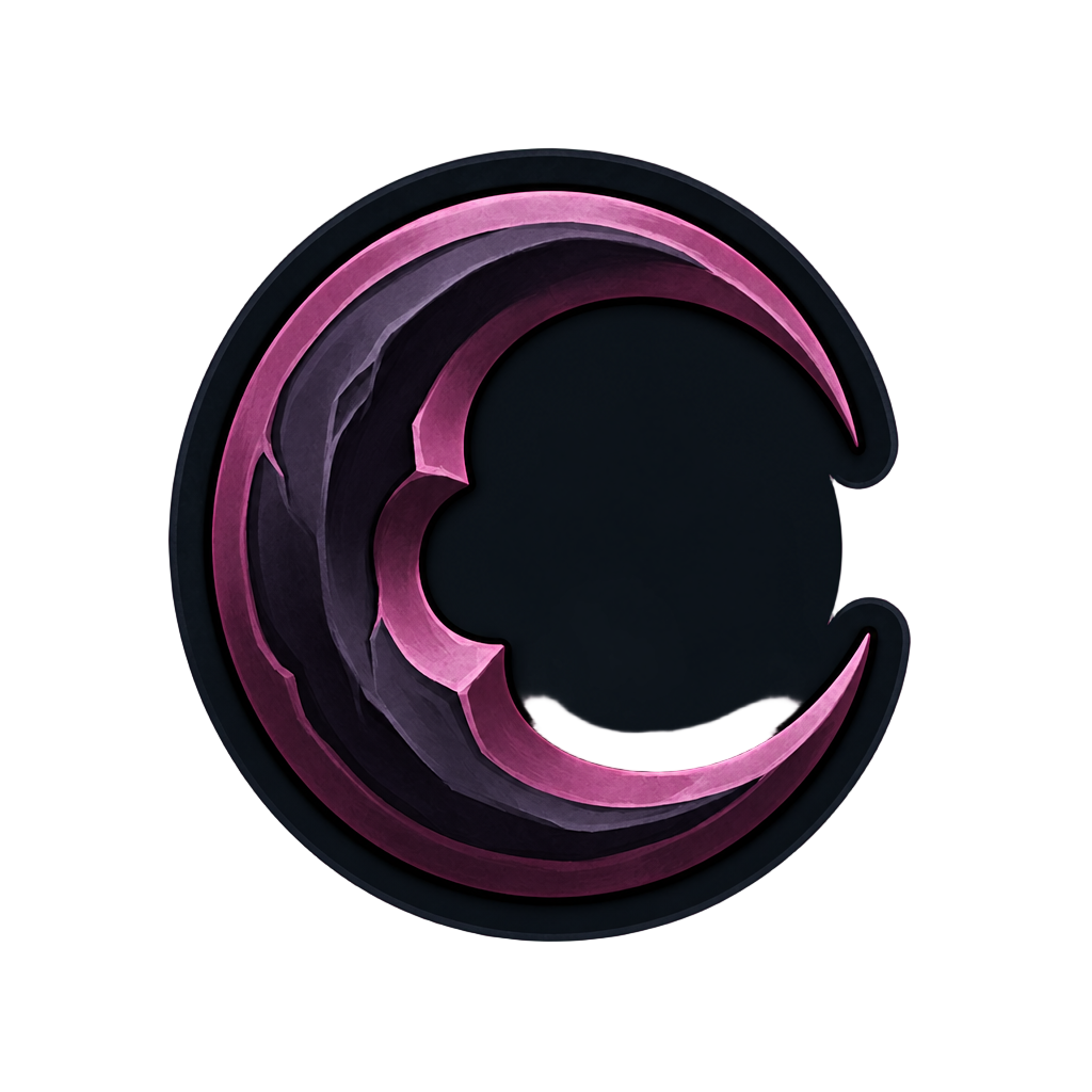 A shadow ability icon, a crescent void claw