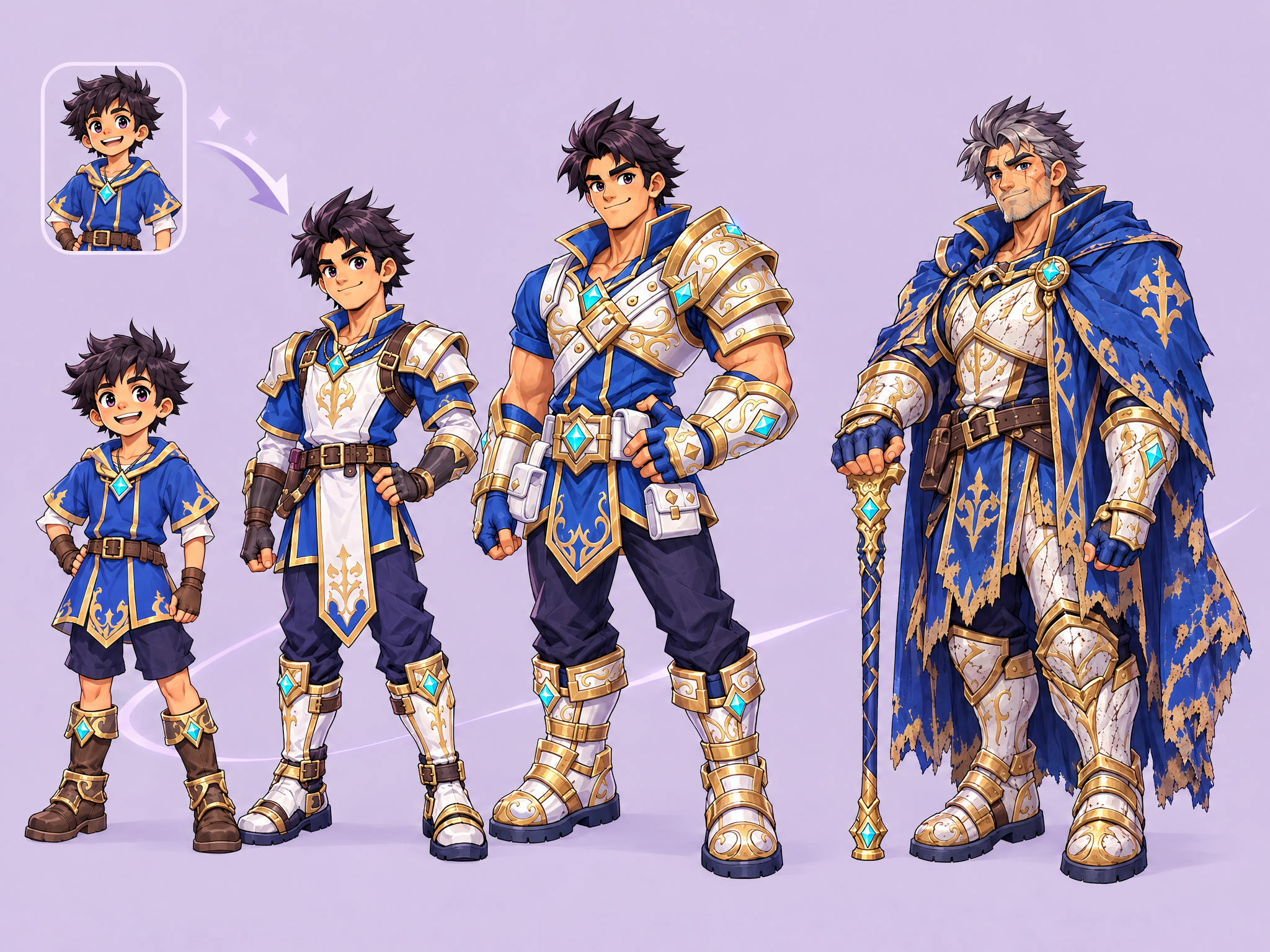 Character Age Progression Sheet