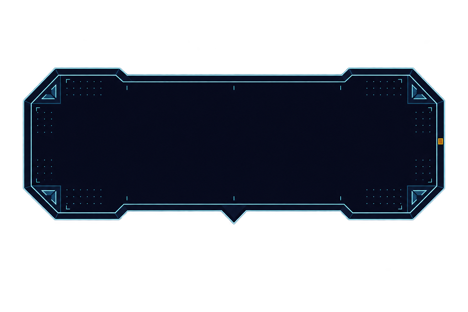 A holographic tooltip frame