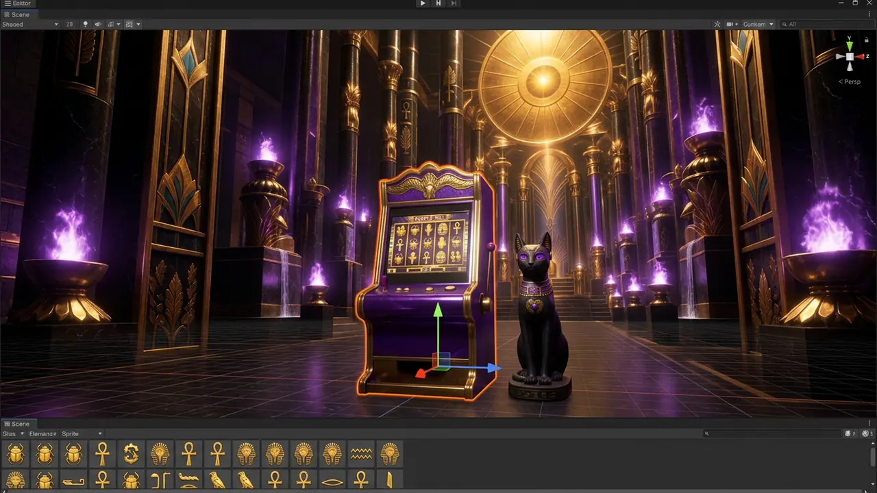 Purple Nile art from Layer in Unity