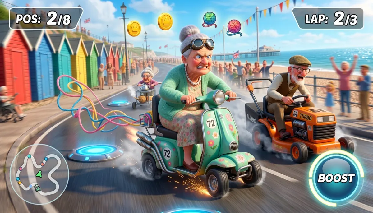 Grand Prix Grannies playable