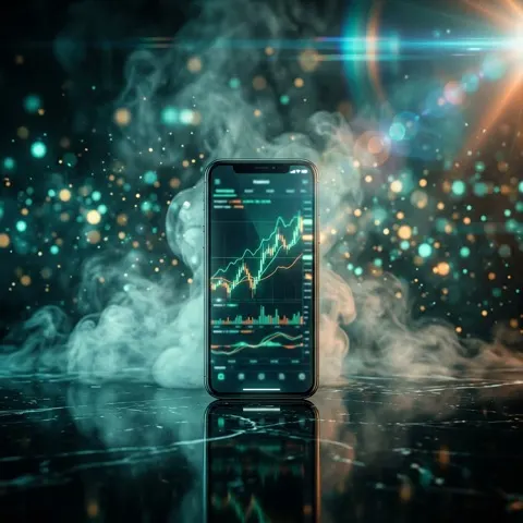 Finance app ad in the same generic cinematic preset
