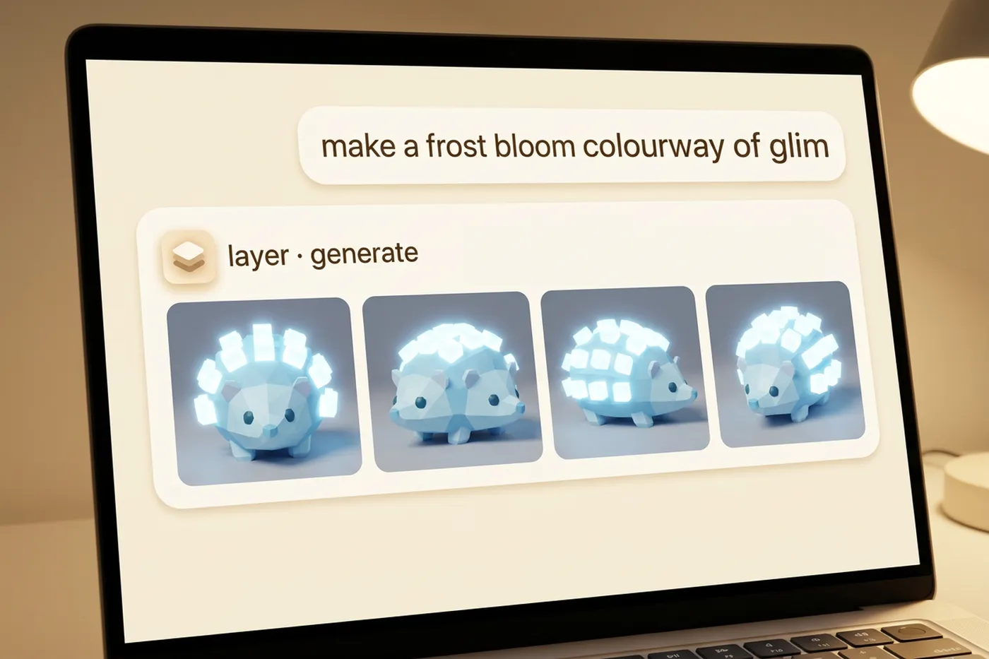 Glow Garden art from Layer in Claude via MCP